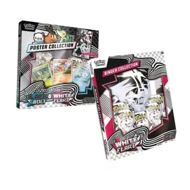 Pokemon TCG Black Bolt & White Flare Binder Collection + Unova Poster Collection